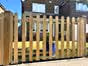 Wooden picket fencing