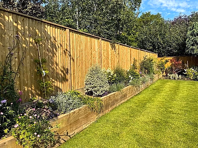 Wooden sleeper retaining wall