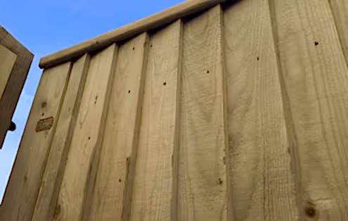 Featherboard garden gate
