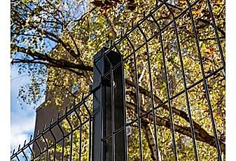 black mesh fences