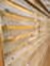 Slatted fencing lets light through