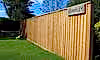 traditional featherboard front garden fence