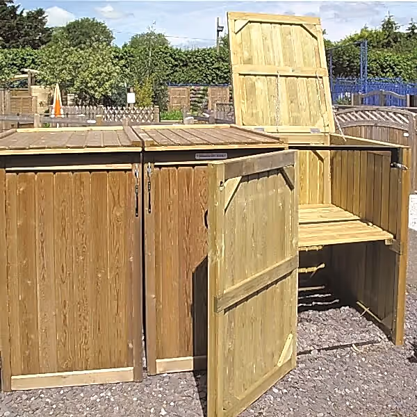 Wheelie bin stores