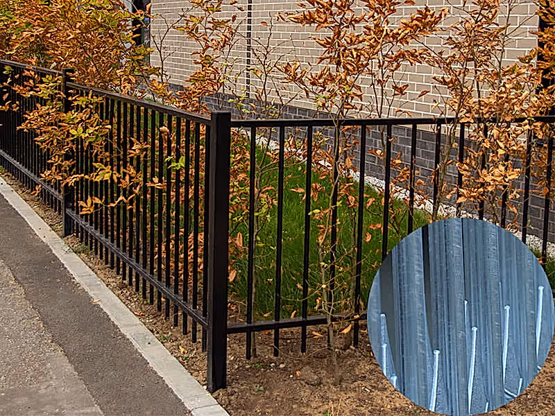 Corner post for Sentry Residential metal garden railings