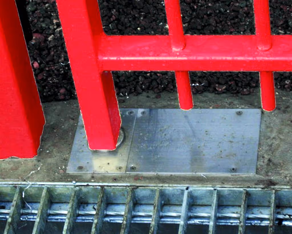 In ground Gate closer Red