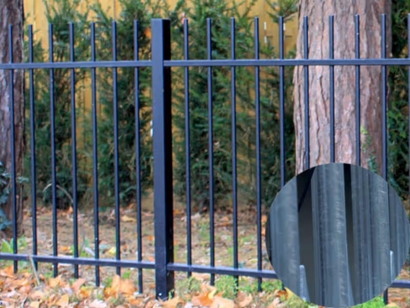 barbican imperial residential railing inter post galvanised