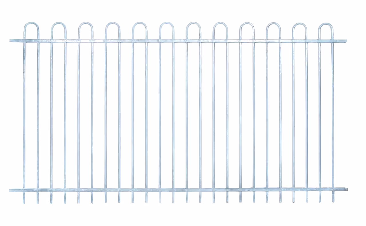 Bow top fencing 2m high