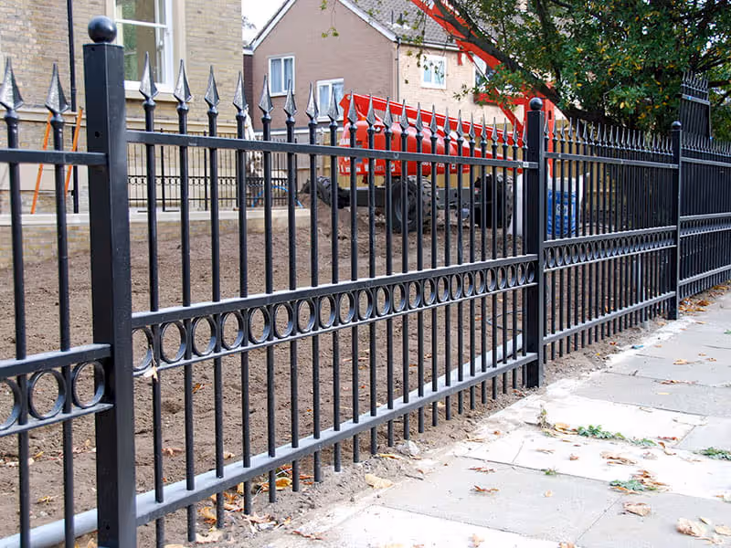 1.2m high ornamental railings