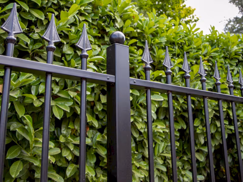 Ornamental railing post with ball top finial