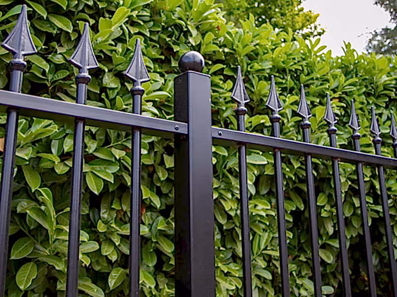 Ornamental railing post with ball top finial