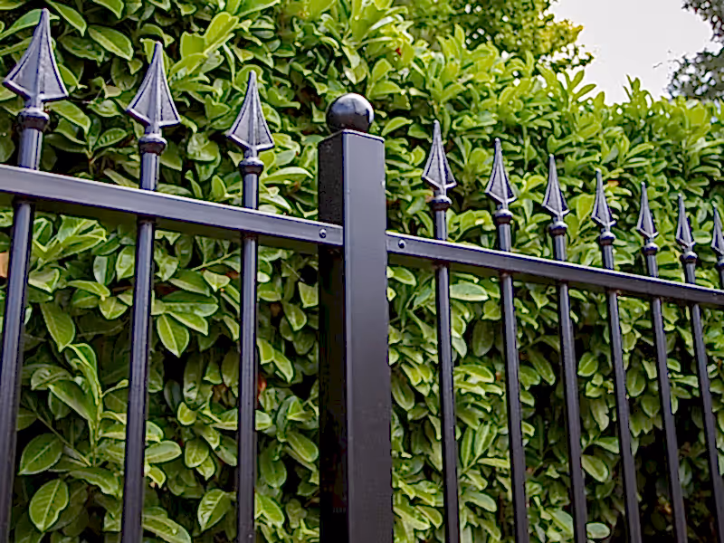 Ornamental railing post with ball top finial