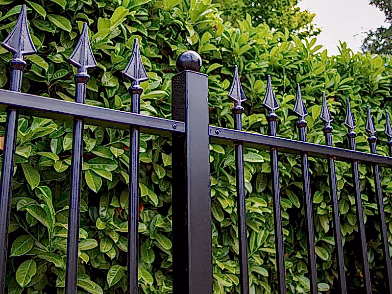 Ornamental railing post with ball top finial