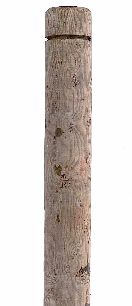 timber bollard round