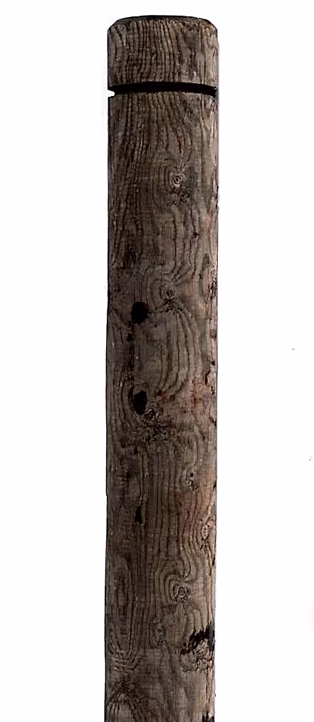 timber bollard round