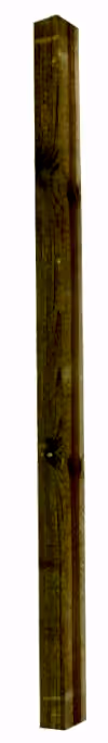 Intermediate fence post