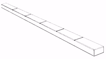 140mm face landscape timber
