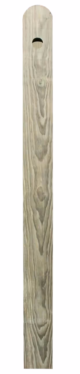 Silver Rail End Post