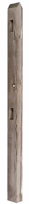 Pointed Inter post for picket fencing