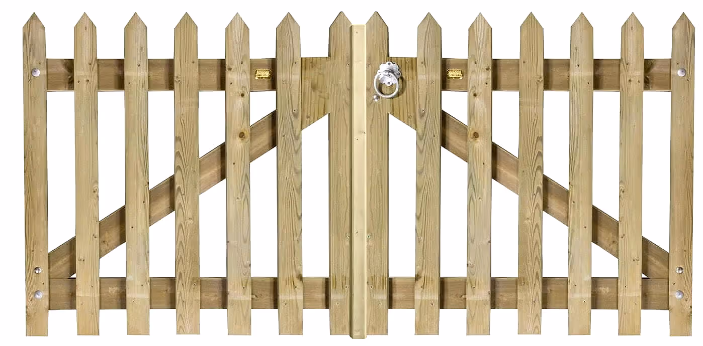 pointed palisade picket gates