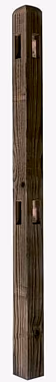 Rounded Corner Fence Post