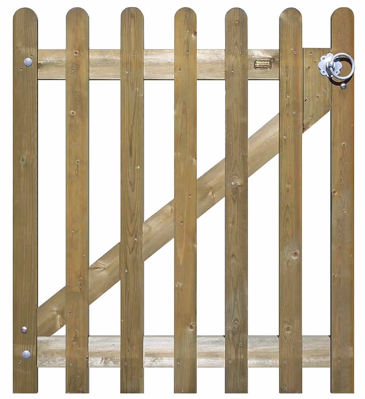 tall picket gate