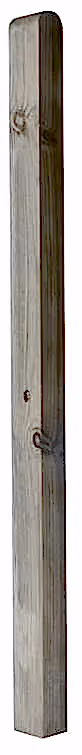Rounded picket Gate Post