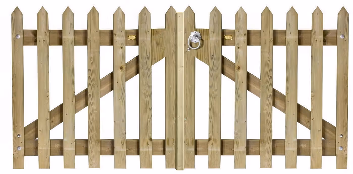 pointed palisade picket gates