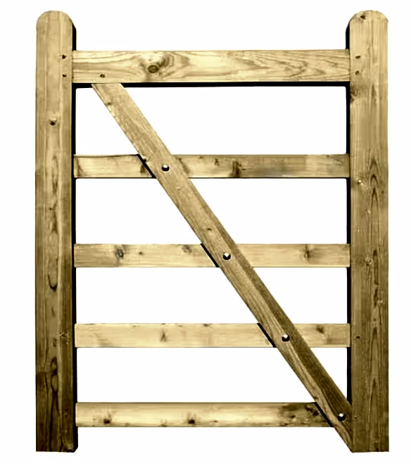 255090R - 1050 mm wide Right hand hanging gate