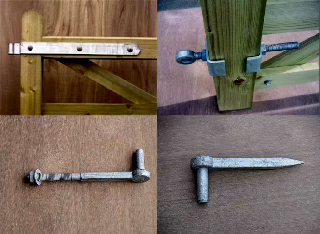 Timber Field Gate Hinge Set