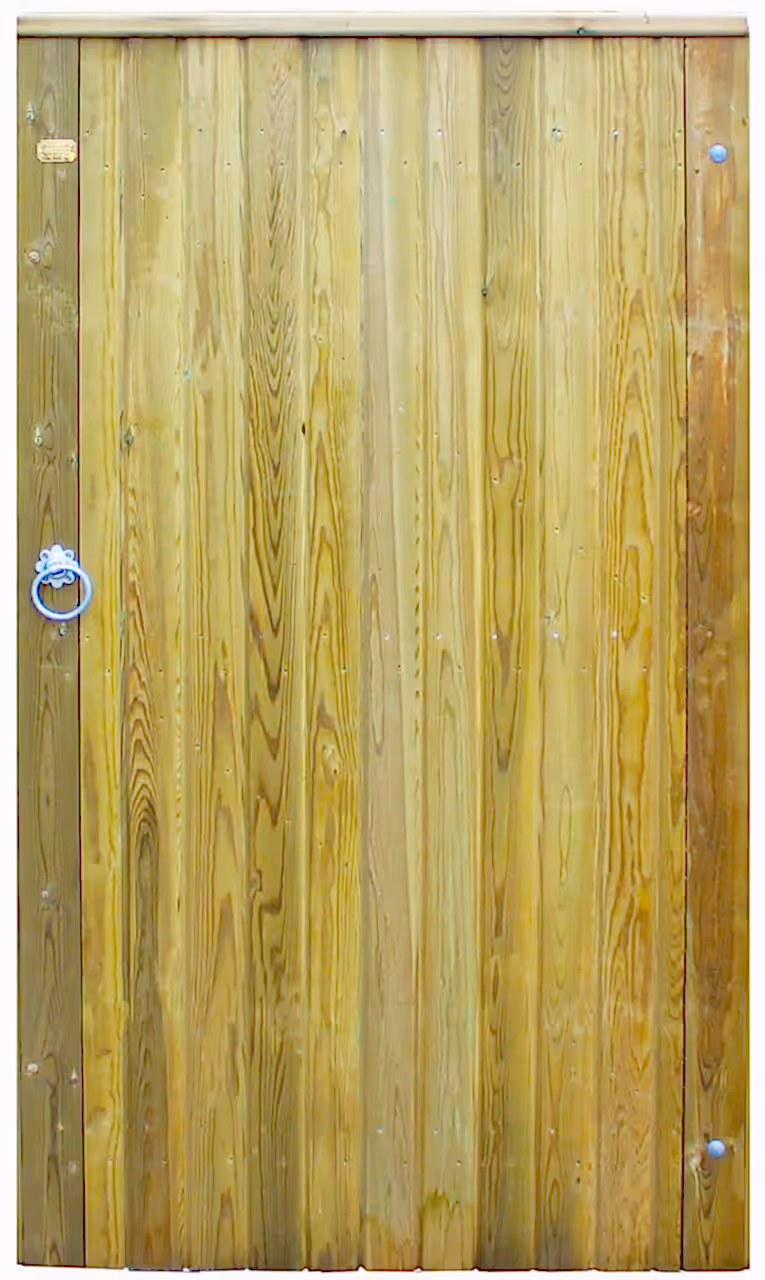 Solid garden gate