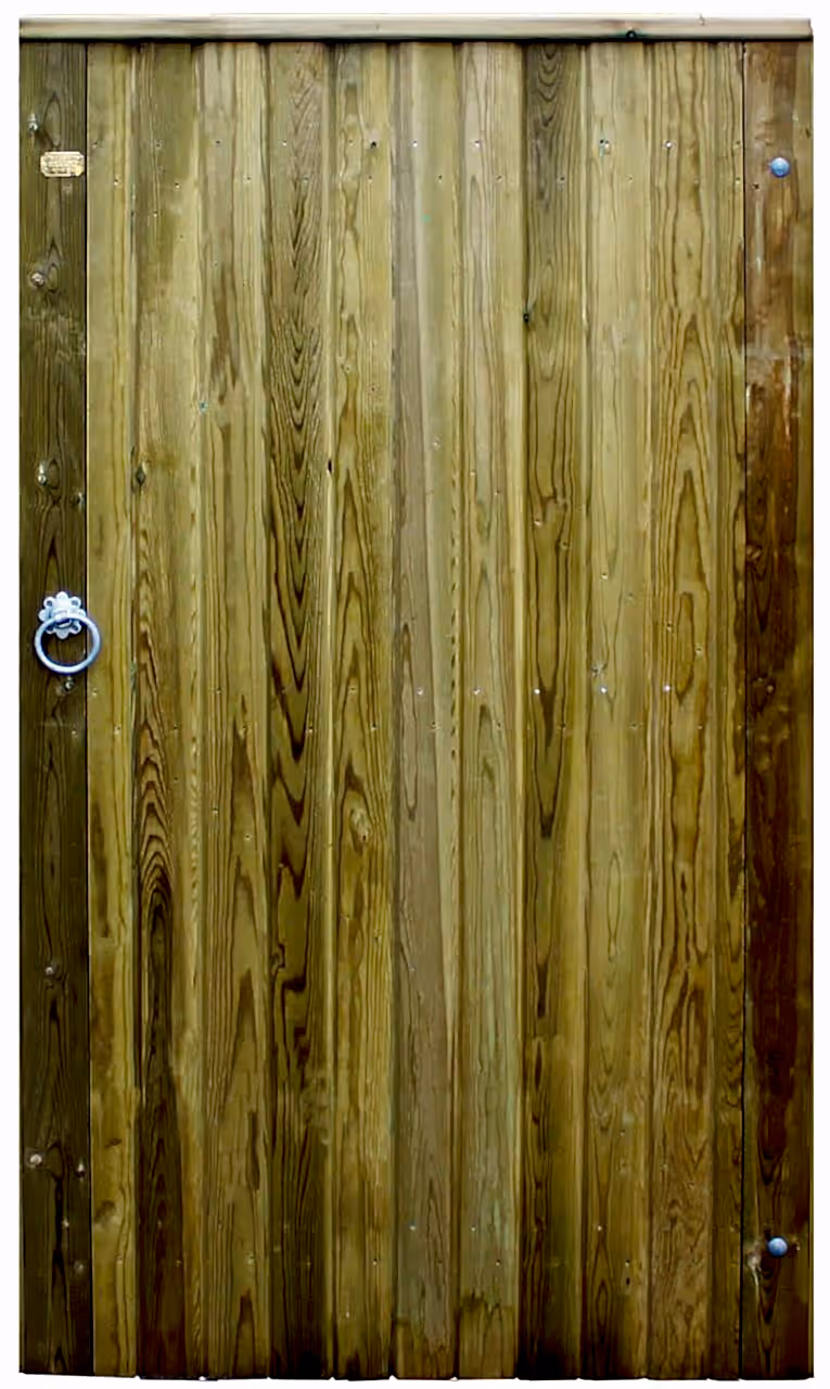 Solid garden gate