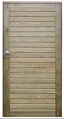 Right Hand Hanging Horizontal Tongue and Groove Garden Gate