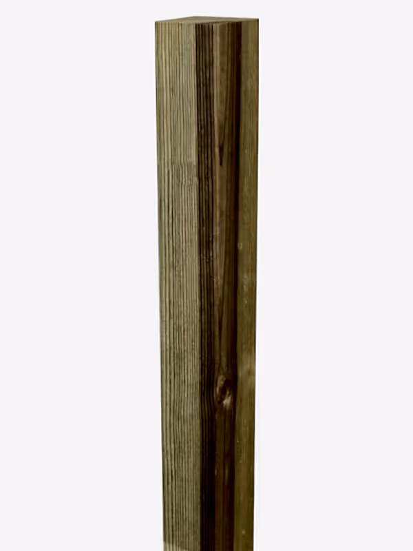 Timber fence post