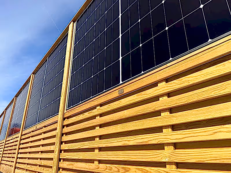 jaksun solar fence panel