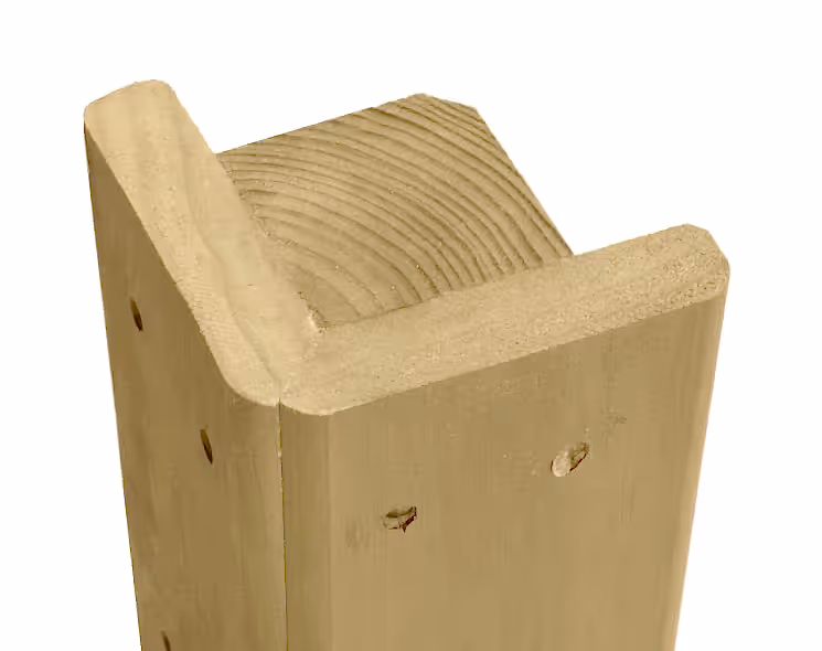 2.70m Long Slotted Corner Post 100x100mm For 2.1m 