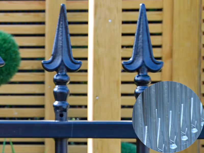 barbican imperial residential railing finials 3 galvanised