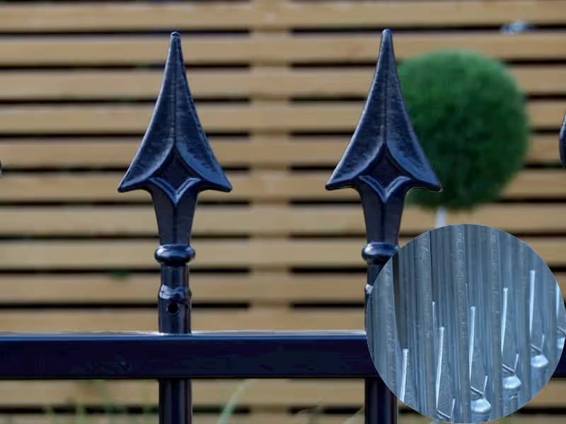 barbican imperial residential railing finials 6 galvanised